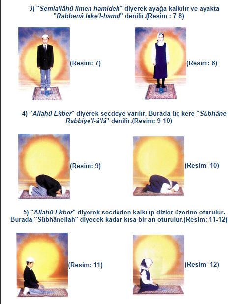 Erkek ve kadının namaz kılış şekli