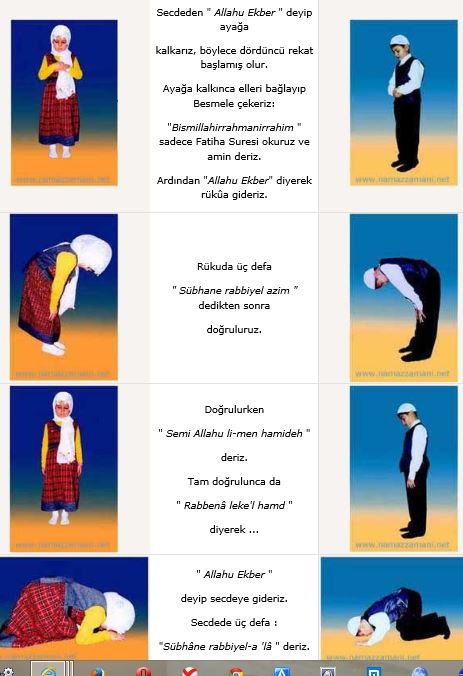 Yatsı namazı nasıl kılınır resimli anlatım
