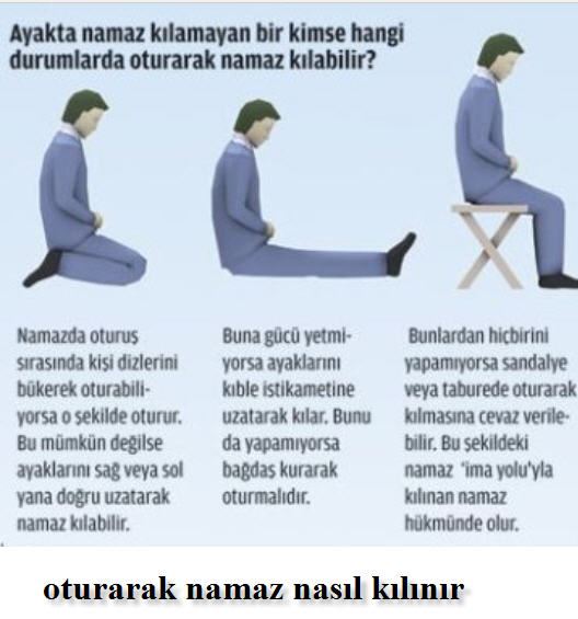 Diz üstü oturarak, ayakları uzatarak veya sandalyede namaz nasıl kılınır?