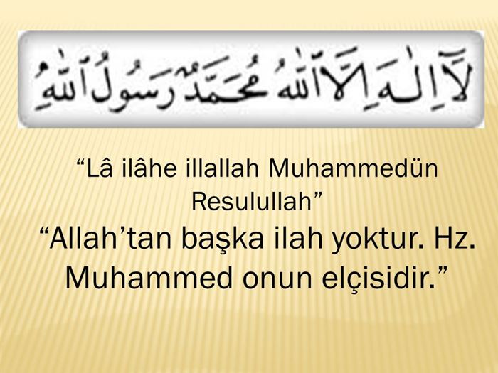 Kelime-i tevhidin okunuşu ve anlamı