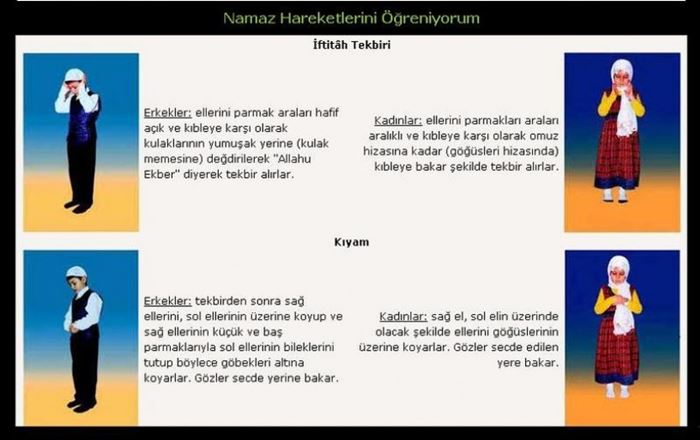 Kadın namaz hareketleri