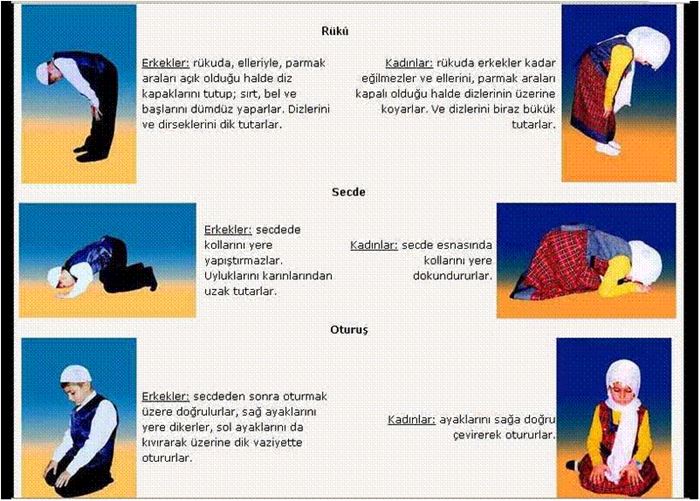 Kadın namaz hareketleri