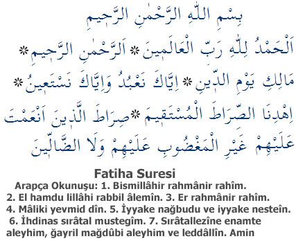 Fatiha duası