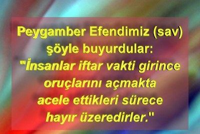 Resimlerle Efendimizin söyledikleri oruçla ilgili hadisler