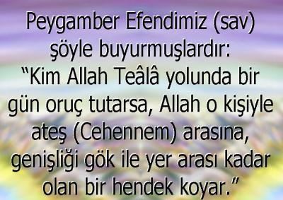Resimlerle Efendimizin söyledikleri oruçla ilgili hadisler