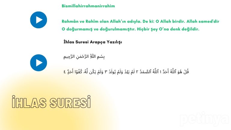 ihlas suresi