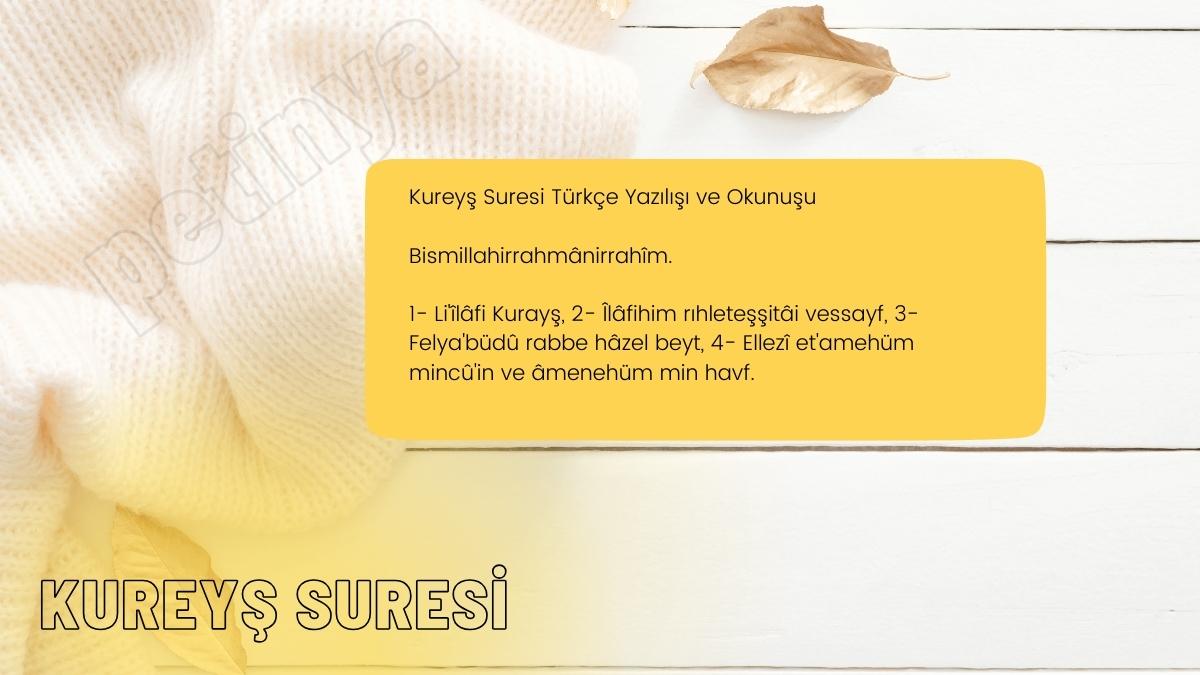 Kureyş Suresi